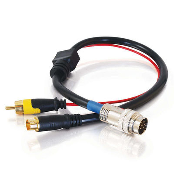 C2G 40876 0.45m S-Video (4-pin) Schwarz Videokabel-Adapter