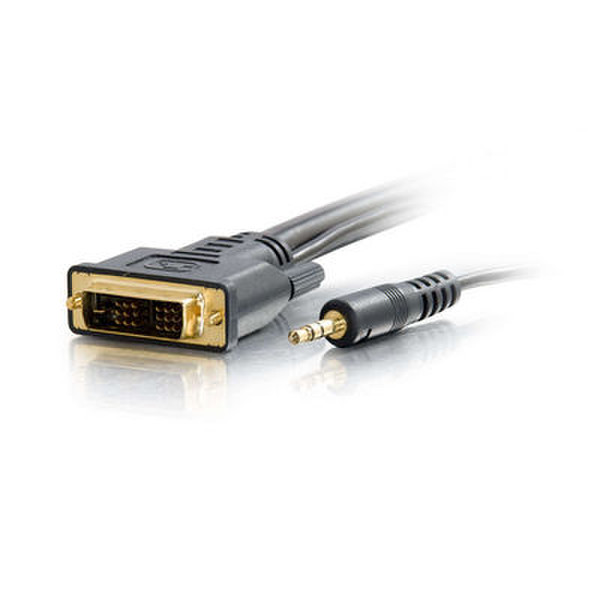 C2G 35ft Pro Series DVI-D + 3.5mm CL2 10.66m DVI-D DVI-D Schwarz DVI-Kabel