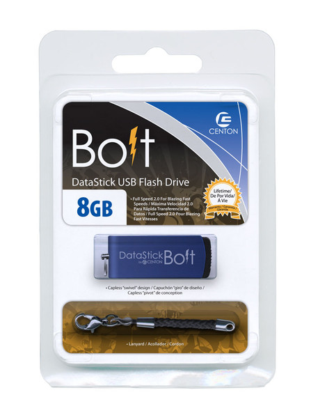 Centon 8GB USB2.0 8GB USB 2.0 Typ A Blau USB-Stick