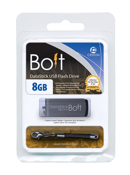 Centon 8GB USB2.0 8GB USB 2.0 Typ A Grau USB-Stick