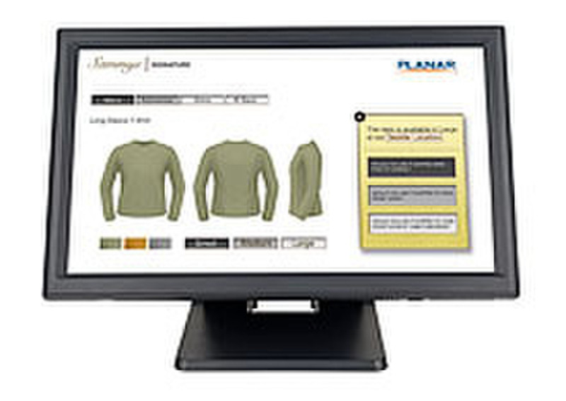 Planar Systems PT1945RW 19Zoll 1366 x 768Pixel Tisch Schwarz