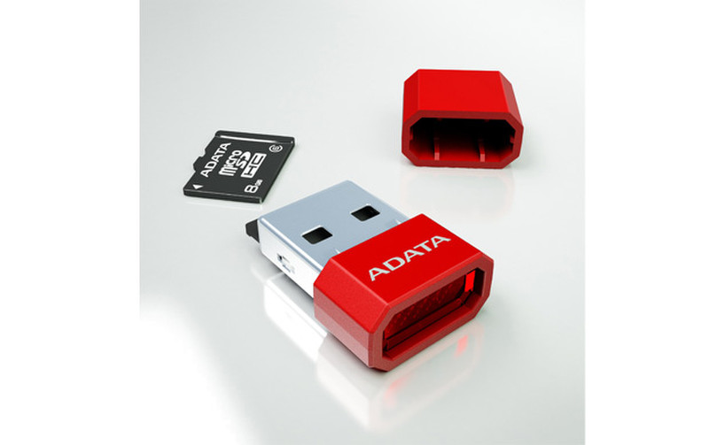 ADATA AUSD2GZ-RM3RDRD USB 2.0 Красный устройство для чтения карт флэш-памяти