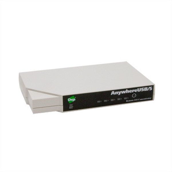 Digi AW-USB-5 100Mbit/s Schwarz, Grau Schnittstellenhub