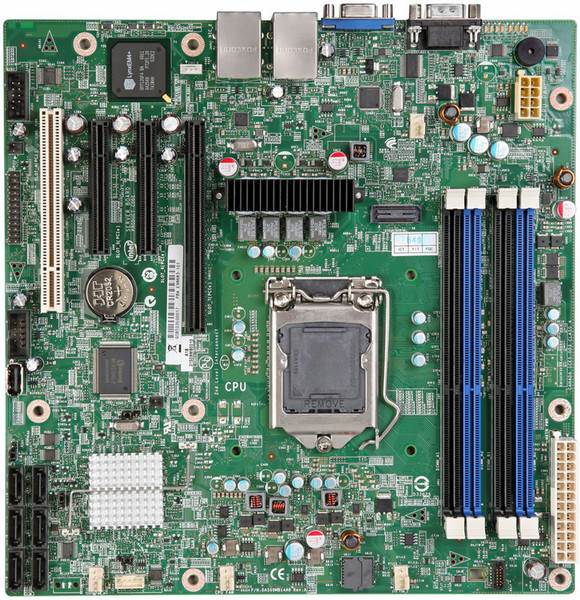 Intel S1200BTS Socket H2 (LGA 1155) Микро ATX материнская плата для сервера/рабочей станции