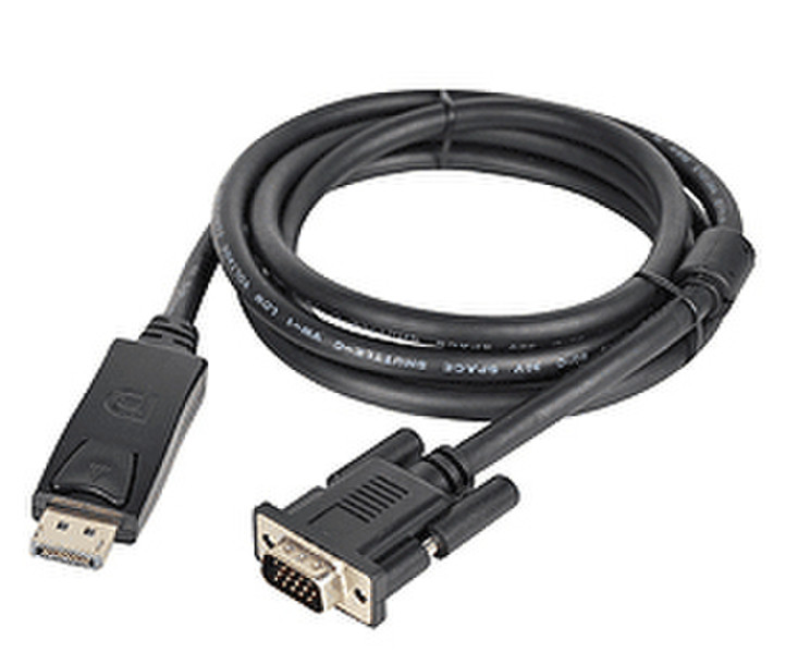 Siig CB-DP0111-S1 2m DisplayPort VGA (D-Sub) Schwarz Videokabel-Adapter