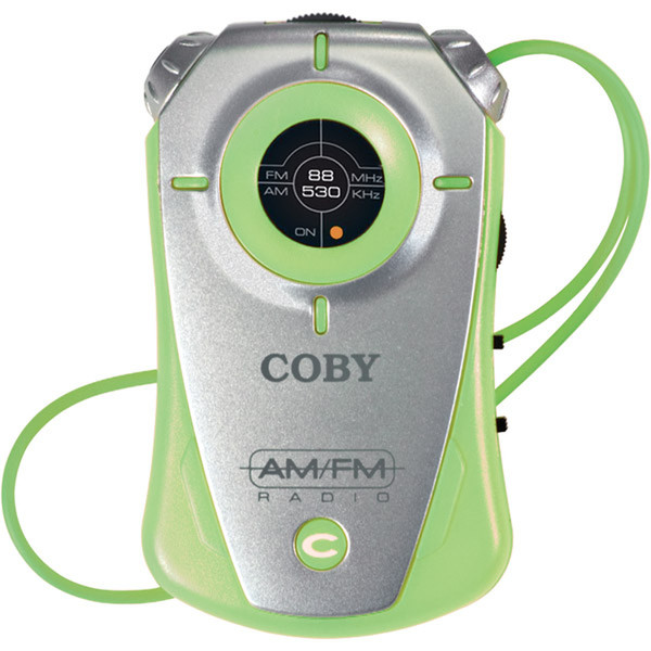 Coby CX-71 Analog Green CD radio