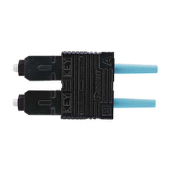 Panduit SC OptiCam® 10Gig™ 50/125μm Multimode Duplex Fiber Optic Connector Aqua SC wire connector