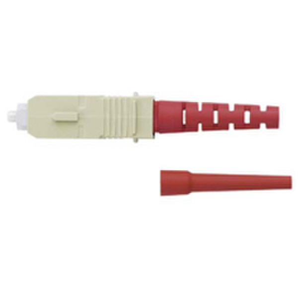 Panduit SC multimode simplex fiber optic connector Red SC wire connector