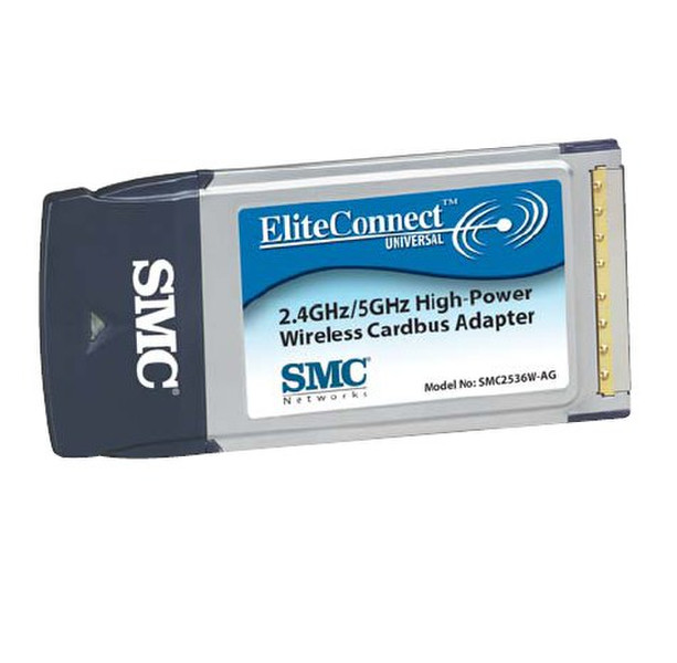 SMC EliteConnect Universal Wireless Cardbus Adapter Internal 108Mbit/s networking card