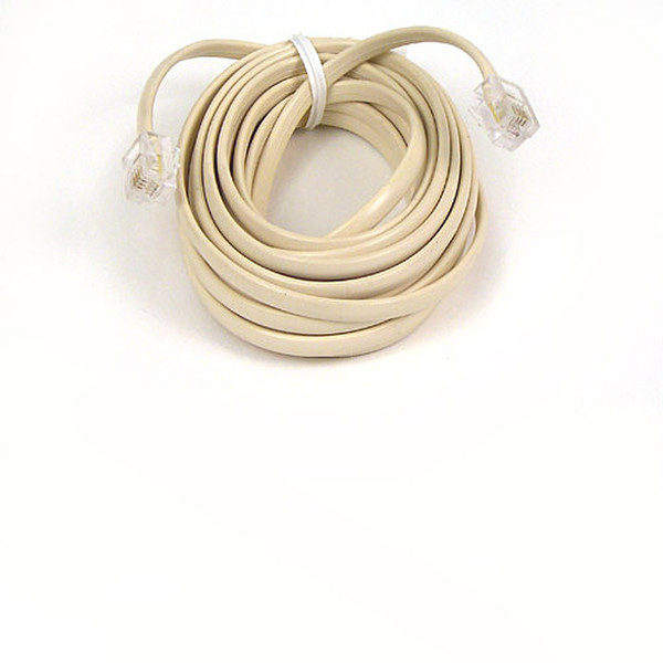 Belkin Phone Line Cord 12 feet 3.7м Слоновая кость телефонный кабель