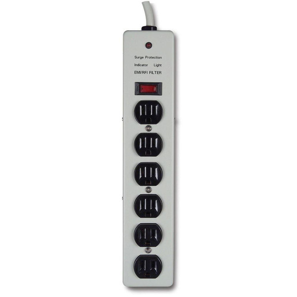 Belkin F9D601 6AC outlet(s) 1.2m Grau Spannungsschutz