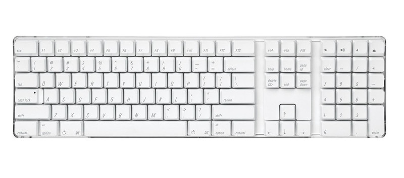 Apple Keybord EN White Wireless 108 Key Bluetooth keyboard