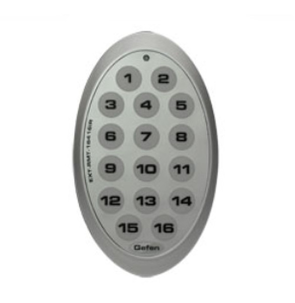 Gefen RMT-16416IR Инфракрасный беспроводной Нажимные кнопки Серый пульт дистанционного управления