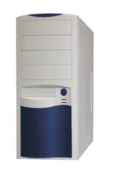 Eurocase 5410A 350W PFC white/dark blue Midi-Tower 350W White computer case