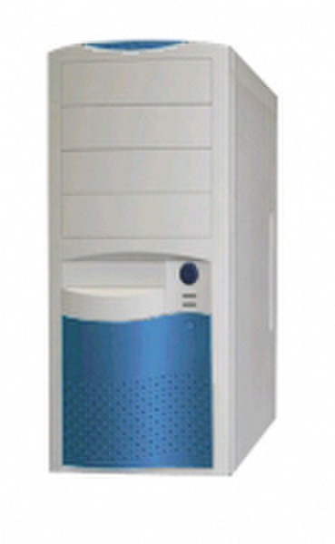 Eurocase 5410A 350W PFC white/blue Midi-Tower 350W White computer case