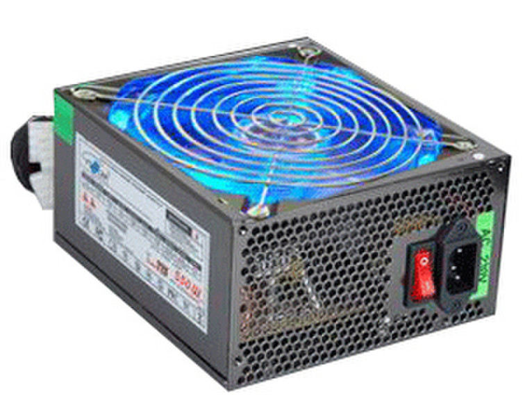 Eurocase Power Supply ATX-500 14cm color fan PFC 500W ATX Blau Netzteil
