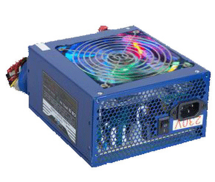 Eurocase Power Supply ATX-400 12cm color fan PFC 400Вт ATX Синий блок питания