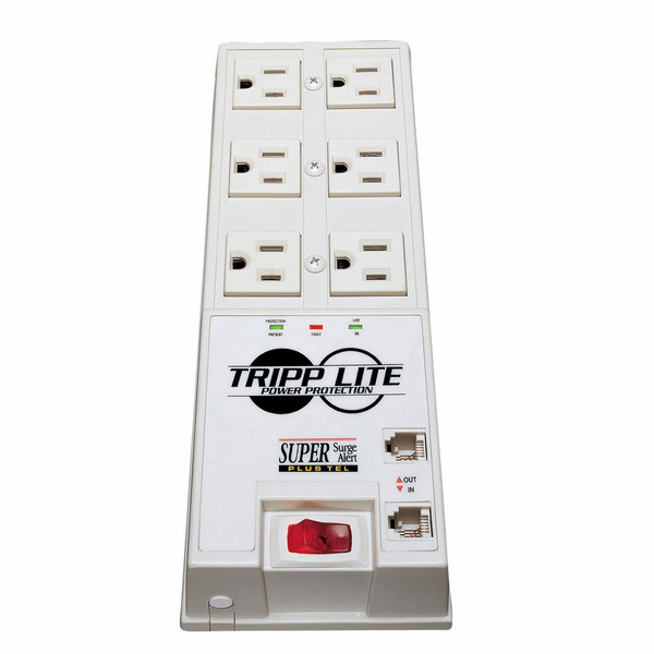 Tripp Lite TR-6FM 6розетка(и) 120В 1.83м Серый сетевой фильтр