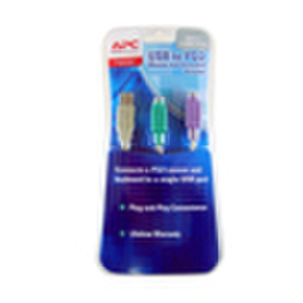 APC USB/PS2 Adptr USB-A to MD6Fx2