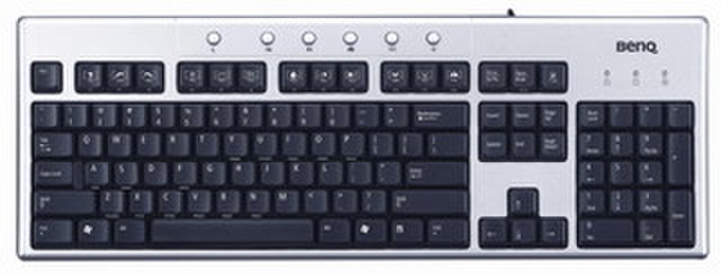 Benq A122 multimedia silver USB+PS/2 Silber Tastatur