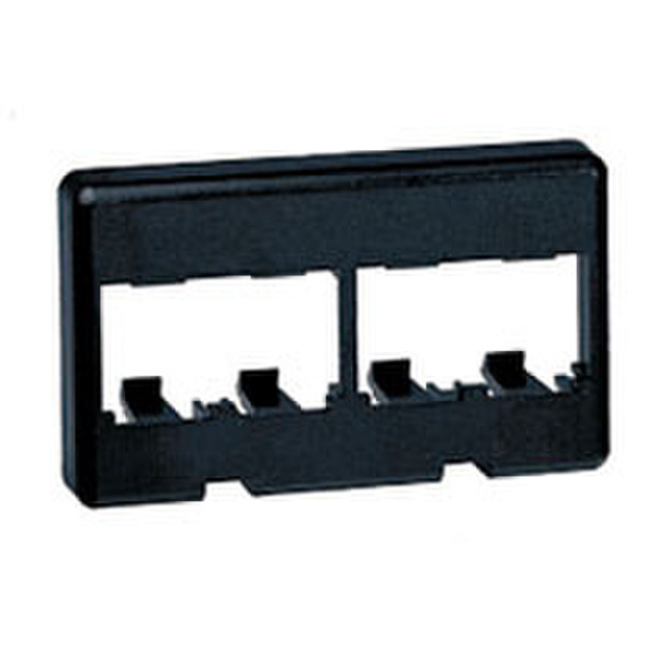 Panduit 4-port frame black шасси коммутатора/модульные коммутаторы