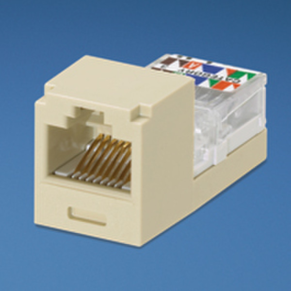 Panduit Mini-Com Mini-Jack Module, Cat 3, UTP, 8 pos 8 wire, Universal, Electric Ivory RJ45 Drahtverbinder