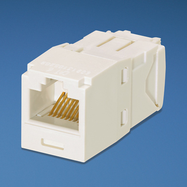 Panduit UTP RJ-45 MiniJack kat6, white White cable interface/gender adapter