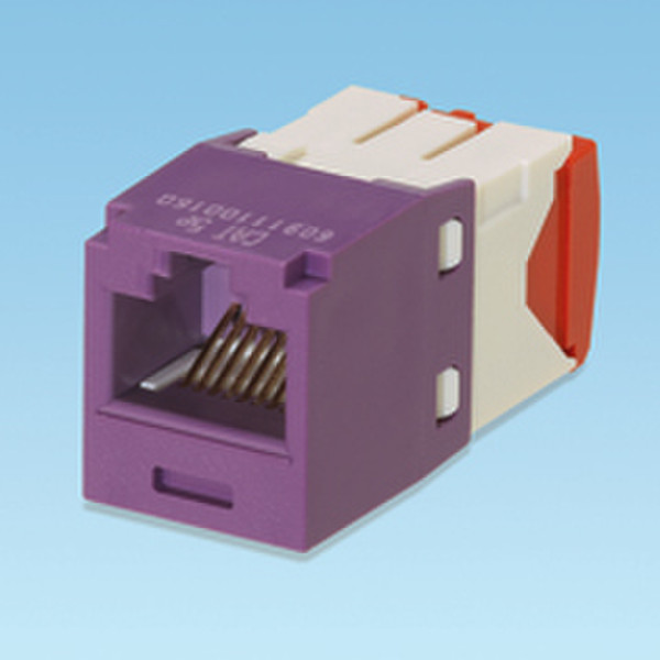 Panduit UTP RJ45 Copper Jack Module, Cat5e, violet RJ45 RJ45 Grey,Violet cable interface/gender adapter