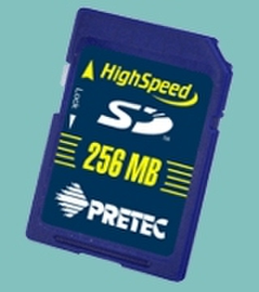 Pretec SecureDigital HighSpeed 60x - 256MB 0.25GB SD memory card