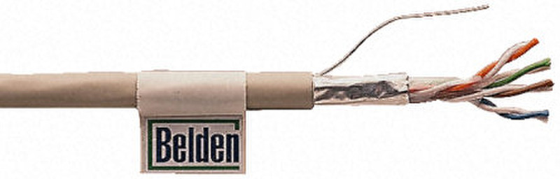 Belden Datatwist FTP Cable 100MHz, 4 pair, cat.5E, PVC, 305m. 305м Серый сетевой кабель