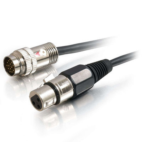 C2G 42343 1.8m XLR (3-pin) Schwarz Videokabel-Adapter