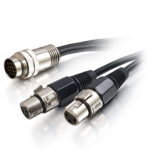 C2G 42345 1.8m XLR (3-pin) Schwarz Videokabel-Adapter