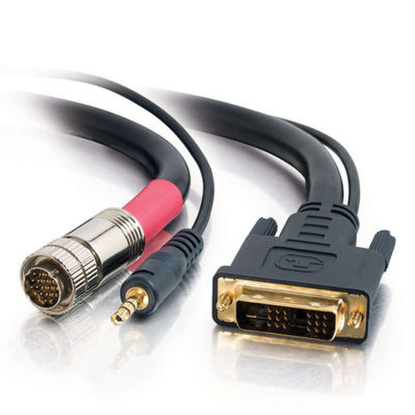 C2G 42431 0.45m DVI-D 3.5mm Schwarz Videokabel-Adapter