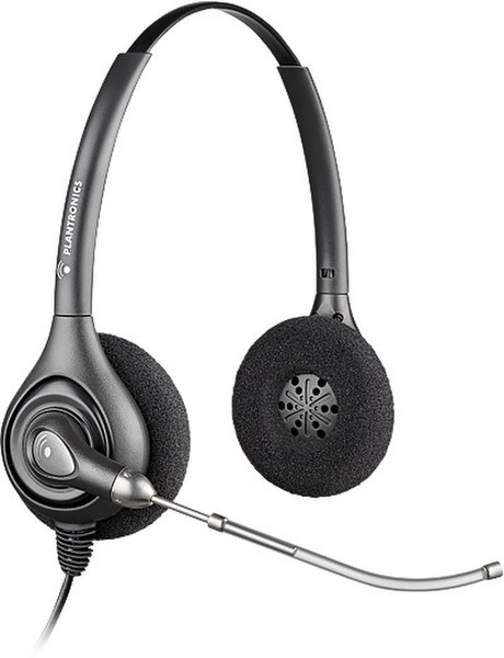 Plantronics SupraPlus HW261 USB Binaural Kopfband Schwarz Headset