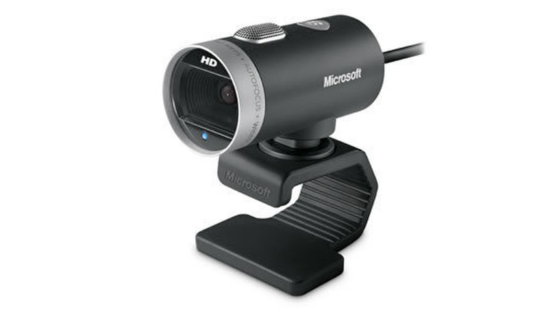 Microsoft LifeCam Cinema 1280 x 720пикселей USB 2.0 Черный, Cеребряный вебкамера