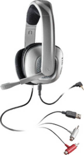 Plantronics GameCom X40 3,5 mm Binaural Kopfband Silber Headset