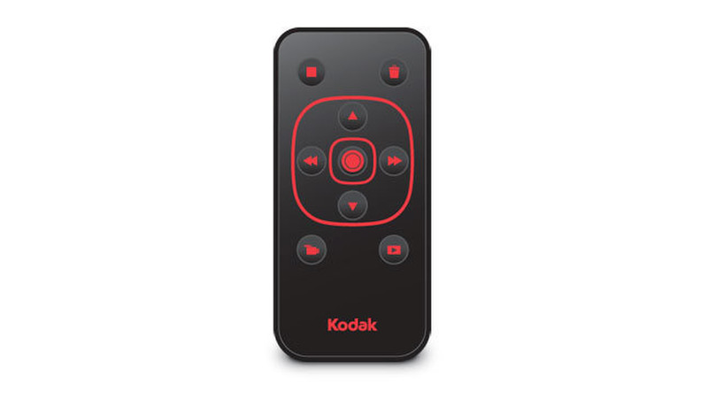 Kodak 8716276 push buttons Черный, Красный пульт дистанционного управления