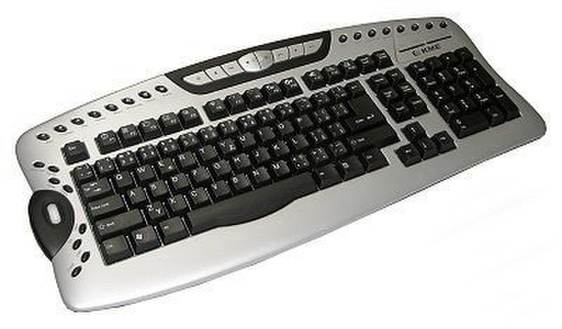 KME KM-7201 multimedia keyboard USB+PS/2 QWERTY Tastatur