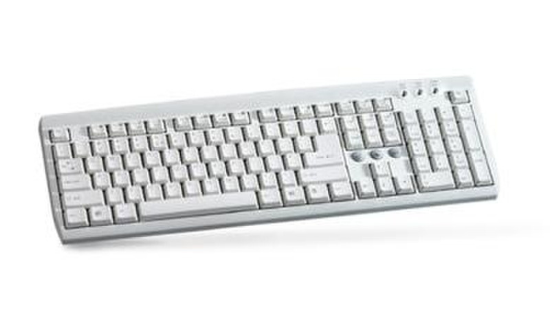 KME Turbo-Spot KB-2201 Silver/Black PS/2 QWERTY Tastatur