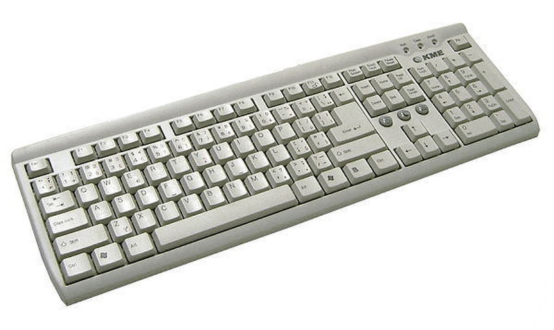 KME KB-2201 PS2 Keyboard/grey PS/2 QWERTY Grau Tastatur