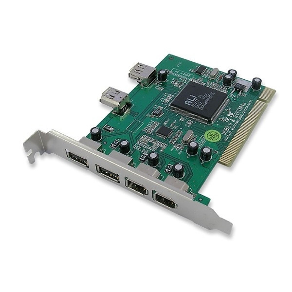 Axago PCI Card 2x1394a + 2xUSB 2.0 интерфейсная карта/адаптер