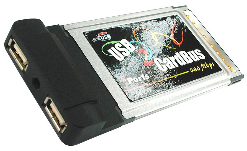 Kouwell 2 Port USB 2.0 Cardbus Adaptor interface cards/adapter