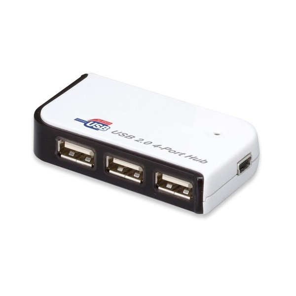 Axago Cool Hub 4xUSB2.0 480Mbit/s White interface hub