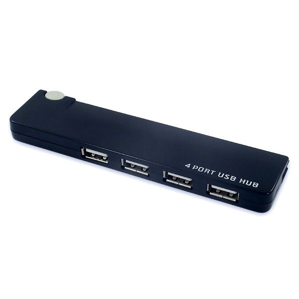 Axago External Pen Hub 4x USB 1.1 12Мбит/с Черный хаб-разветвитель