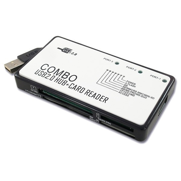 Axago Card Reader & Hub 3xUSB2.0 устройство для чтения карт флэш-памяти