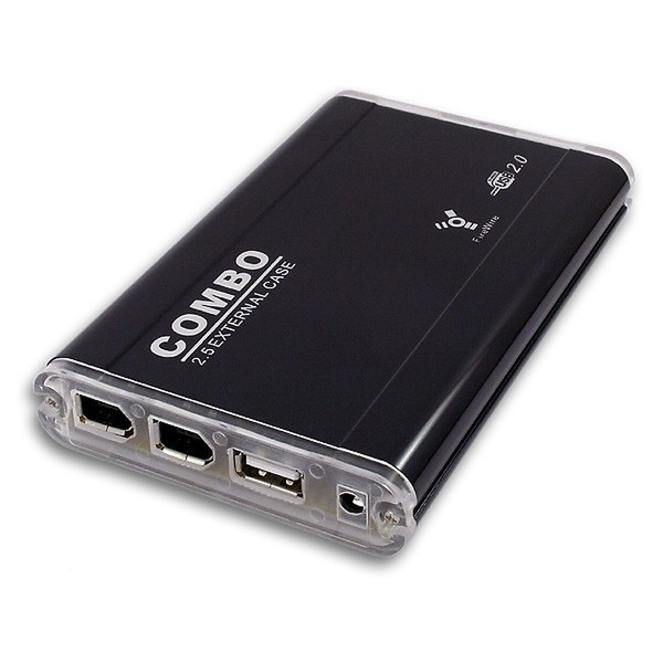Axago Box USB 2.0 + FWire - IDE 2.5'' USB powered