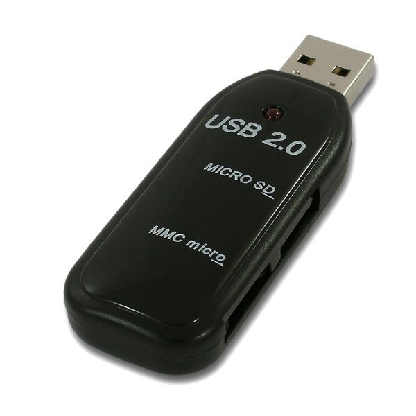 Axago 2-slot microSD/MMCmic card reader