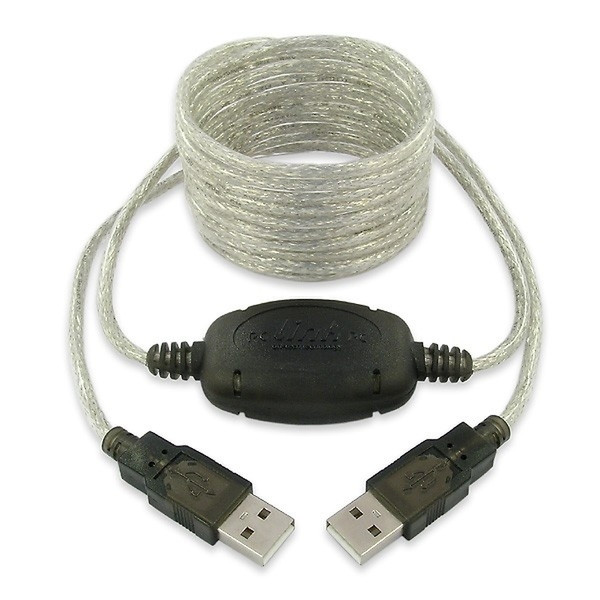 Axago USB2.0 Network/Link Cable 3m 3m Silber USB Kabel