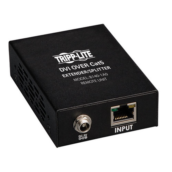 Tripp Lite DVI over Cat5/Cat6 Active Extender, Box-Style Remote Video Receiver, 1920x1080 at 60Hz, Up to 61 m (200-ft.) video splitter