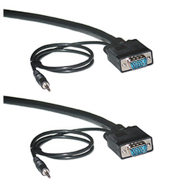 Siig CB-VG0S11-S1 22.86м VGA (D-Sub) VGA (D-Sub) Черный VGA кабель
